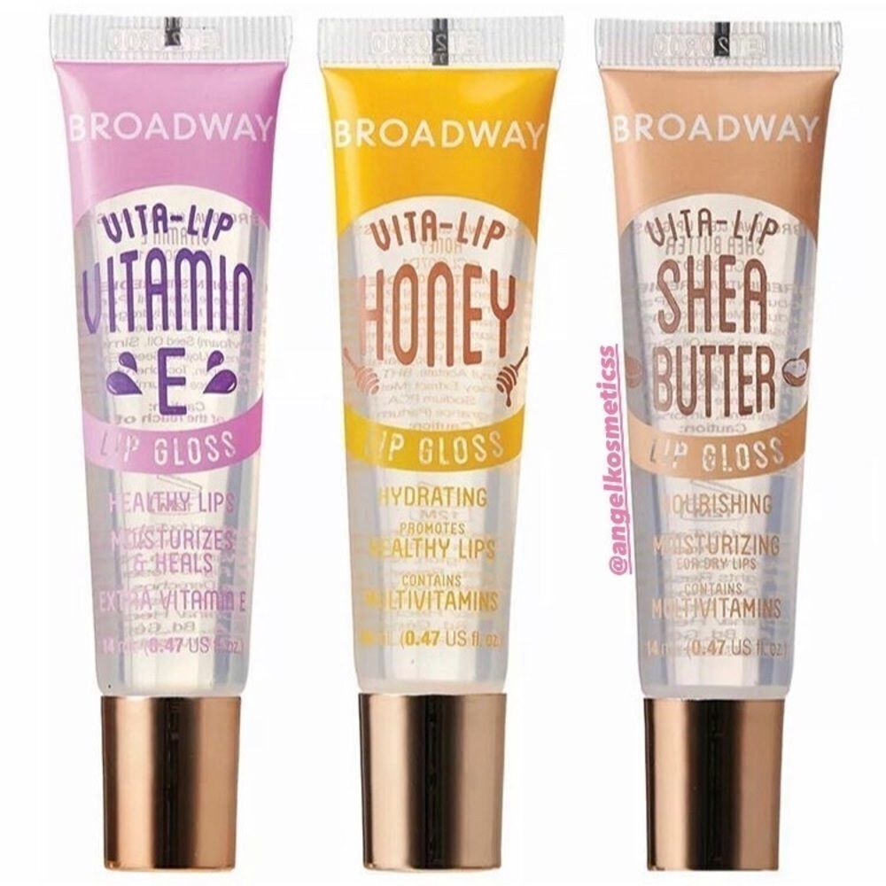 set of the new broadway lipglosses